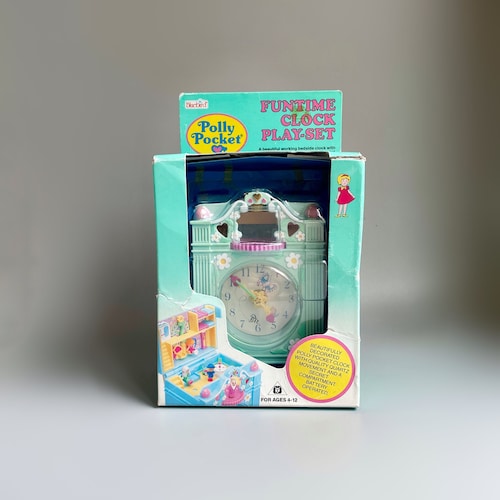 Pendule Rare Polly Pocket Bluebird 1991 – Parfait état, Collection Maisons