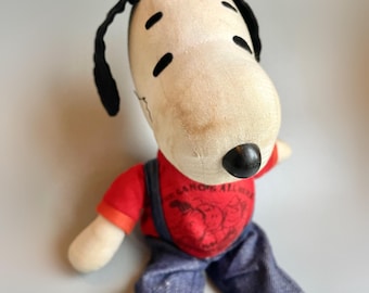 LARGE Snoopy Peanuts Toy Doll, 1950's - 60's Vintage Snoopy