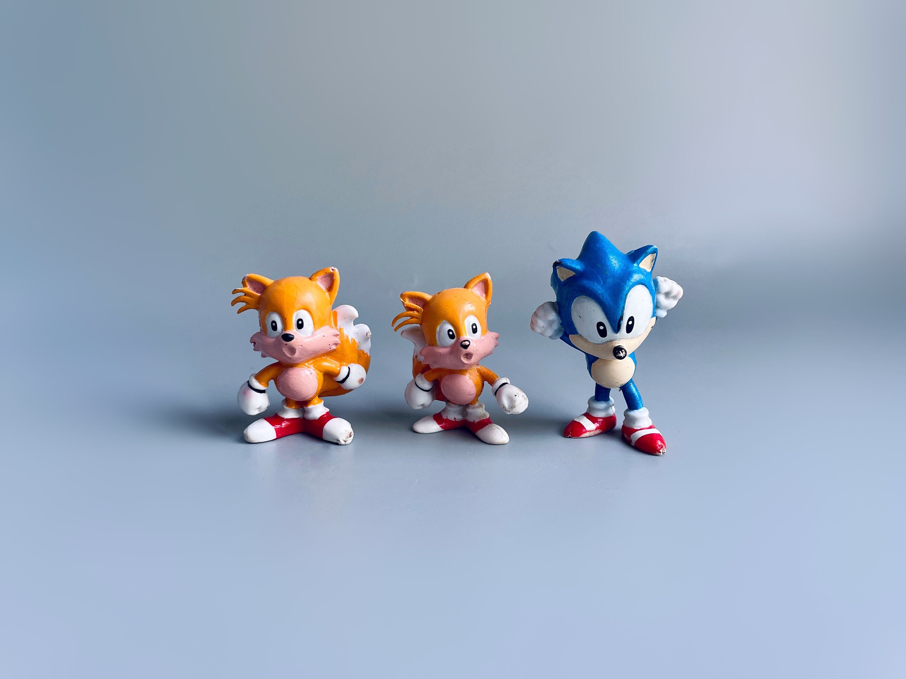 Rare 90s SEGA Sonic the Hedgehog knuckles Amy figure toy set Bulk sale  retro