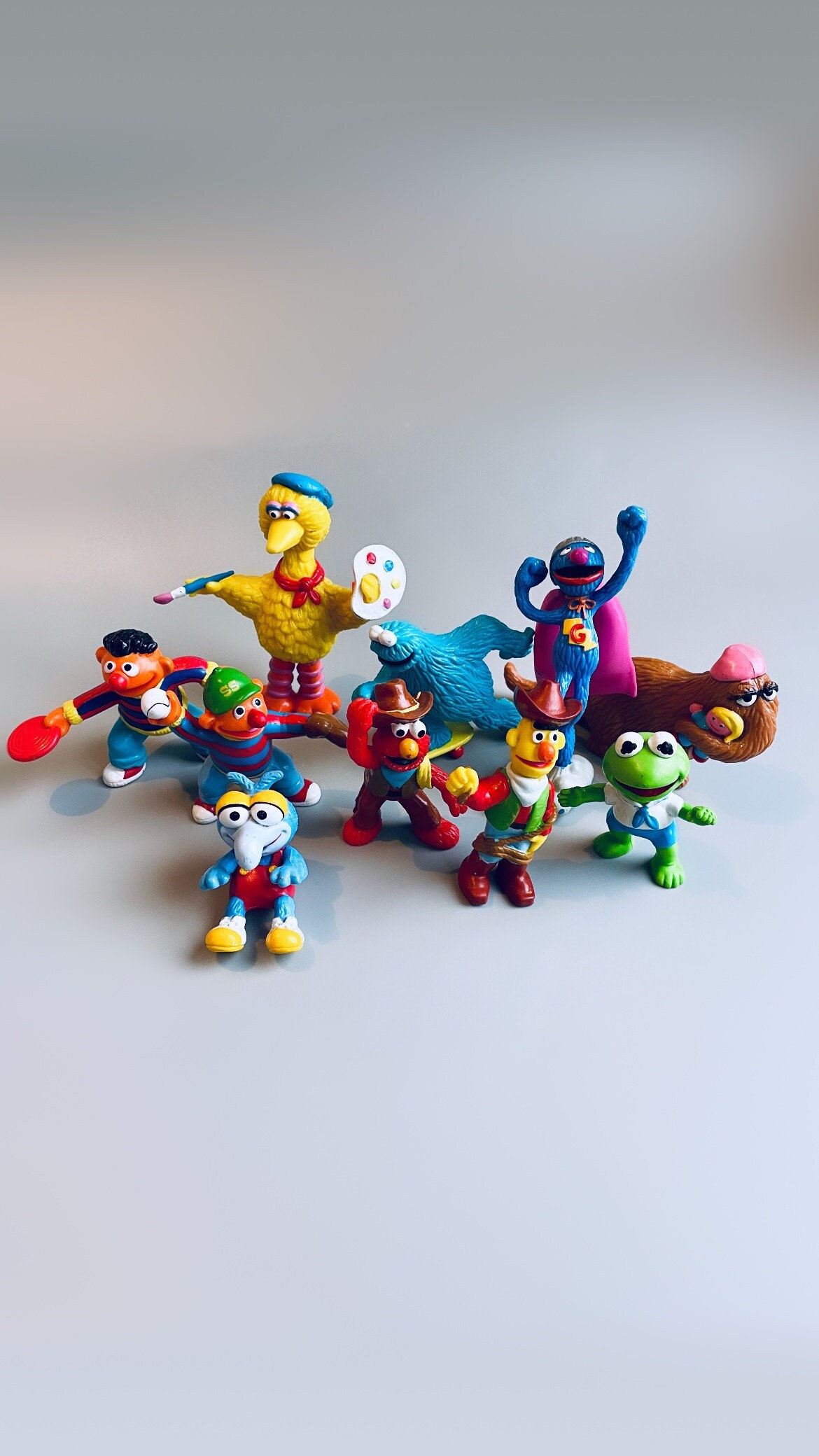Sesame Street Applause Pvc Figures, CHOOSE YOUR OWN, Vintage Muppet Babies Figures, Big Bird, Kermit, Snuffleupagus