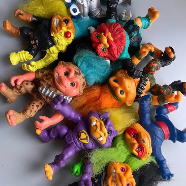 90's Battle Trolls, CHOOSE YOUR OWN, Hasbro Battle Trolls, Vintage Fighter Troll Dolls 90's Boys Toys, Count Trollula, Trollbot Etc