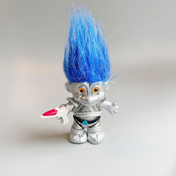 Silver Space Troll, Rare Russ Space Alien Troll With Raygun