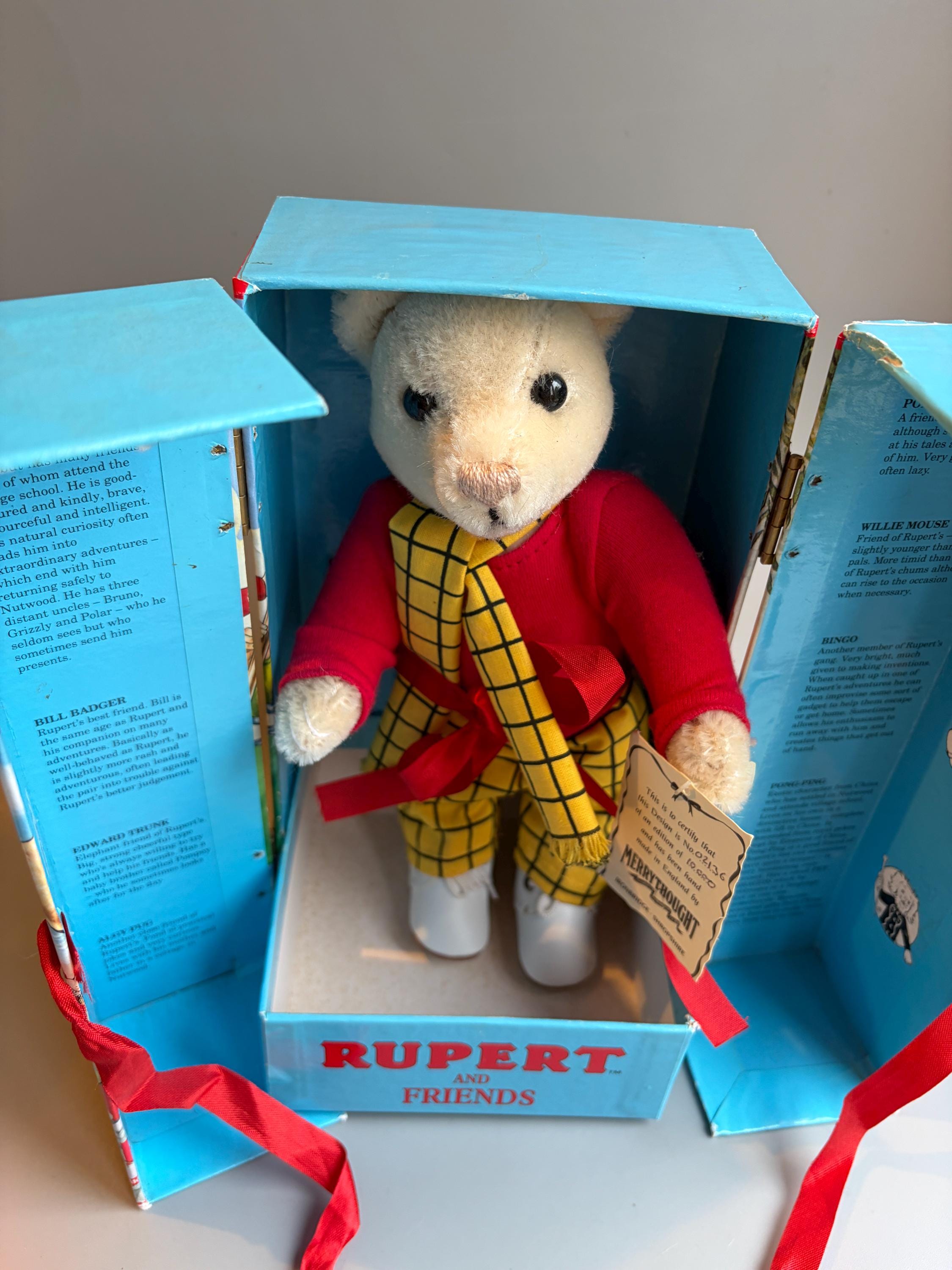 メリーソート ルパートベア、限定版ルパートベア（イラスト入り化粧