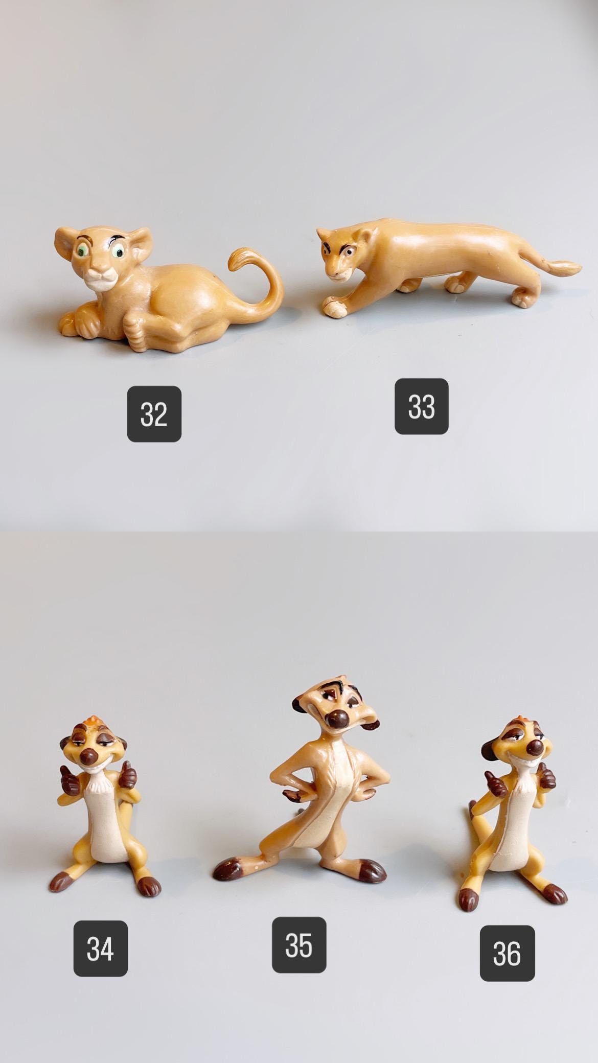 ライオンキングのフィギュア、自分で選ぼう、ヴィンテージのライオン