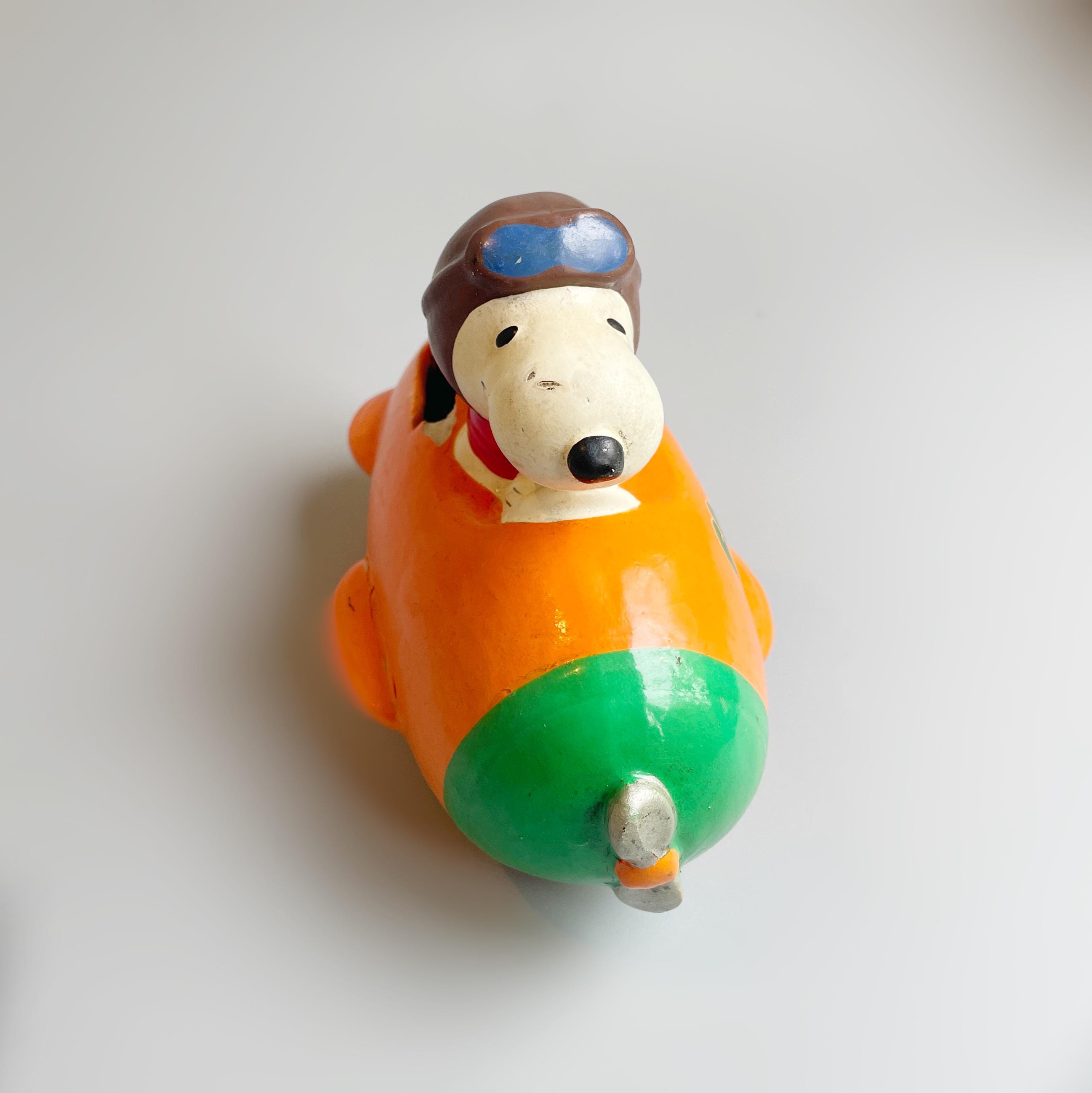 Vintage Snoopy Peanuts Money Box Coin Bank, Flying Ace Snoopy
