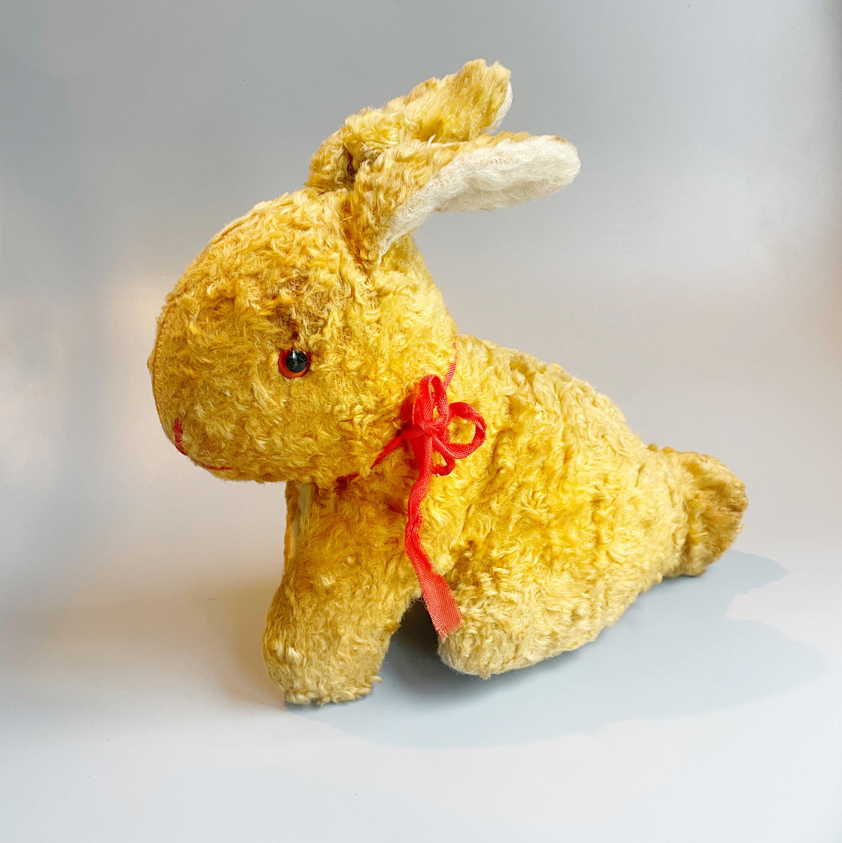 1950's Farleys Rusks Rabbit, Vintage Stuffed Rabbit, Straw Stuffed