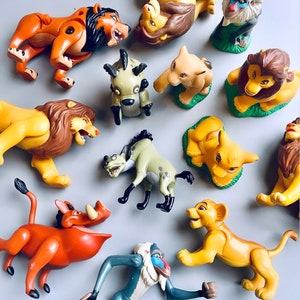 Le Roi Lion, Coffret 10 Figurines, avec Simba, Nala, Pumbaa, Timon