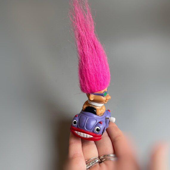 Wind up Russ Troll Toy, Troll Car Wind up Mechanical Toy