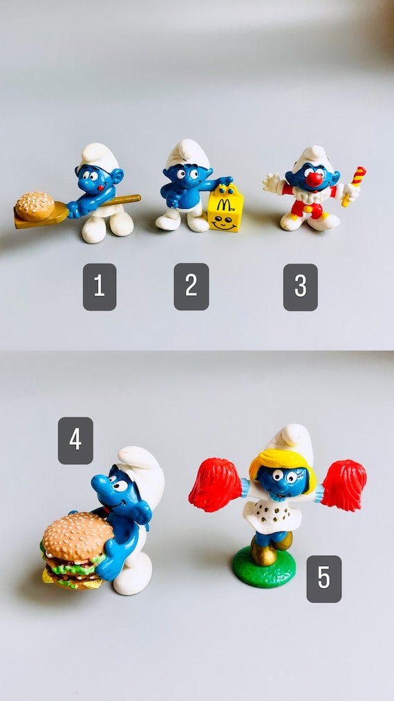 Mini smurfs toys discount