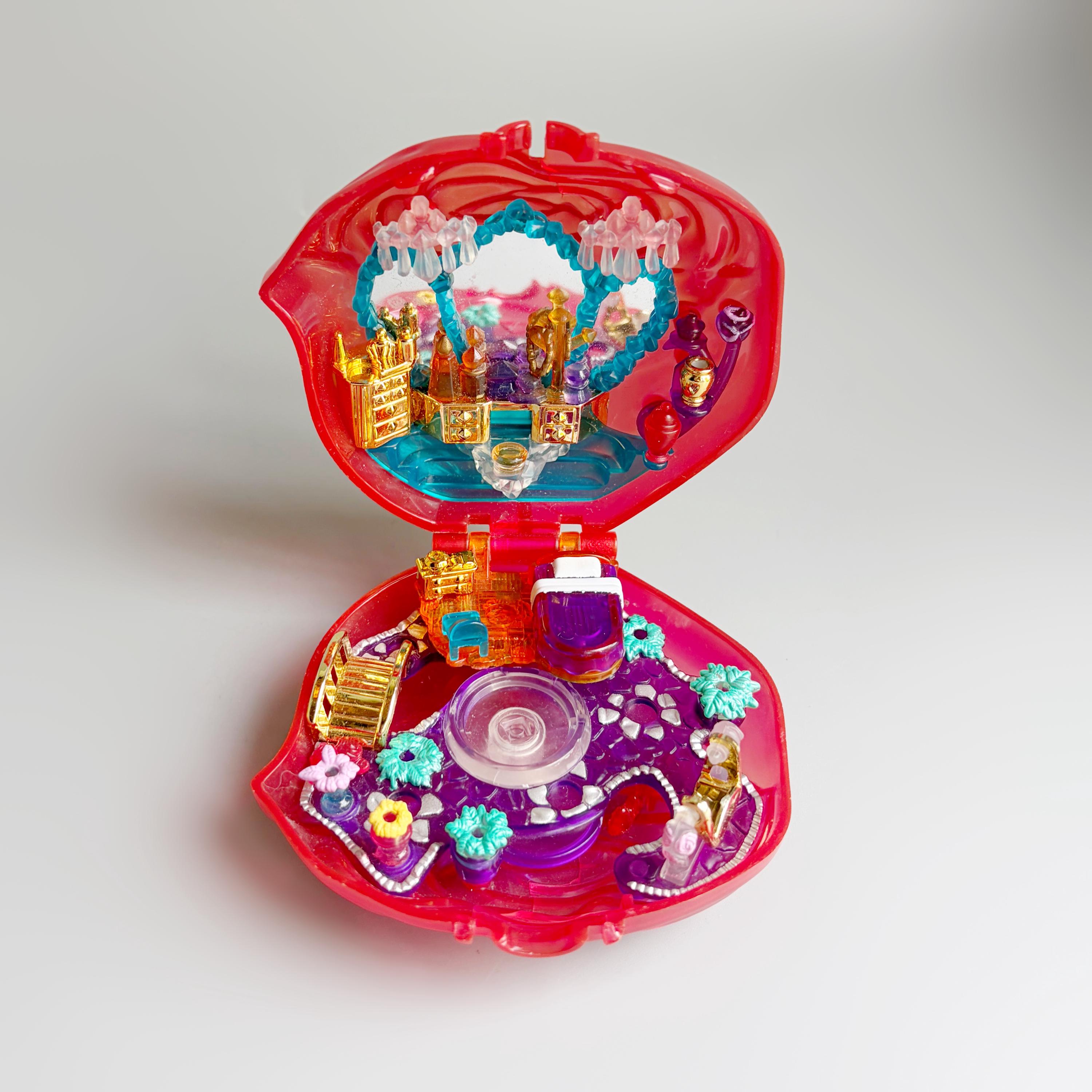 ポーリーポケット polly pocket Sweet Roses Polly Pocket Sweet Roses, 90's Original Polly Pocket Clear Plastic