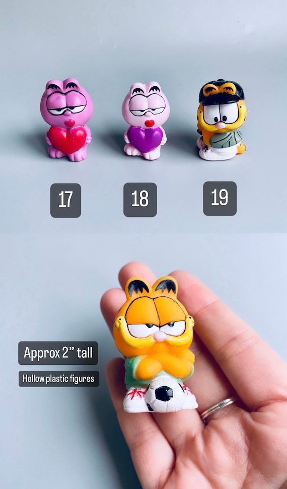 Vintage Garfield Figures, CHOOSE YOUR OWN, Retro Garfield Figurines, Garfield Collectibles, Arlene Garfield Jim Davis View 4