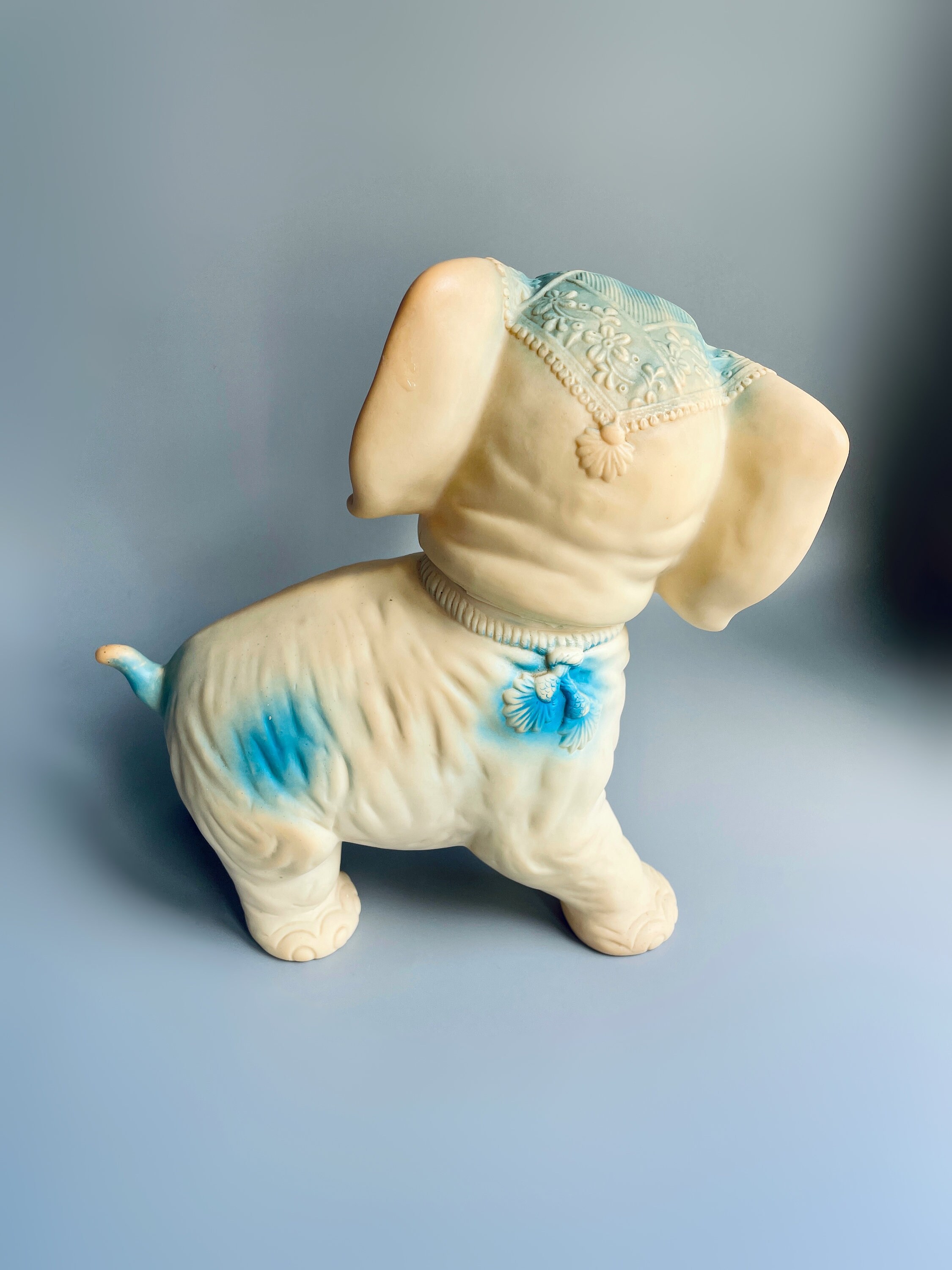 Sun Rubber Co Elephant Squeak Toy, Vintage Kitsch Elephant, 50's