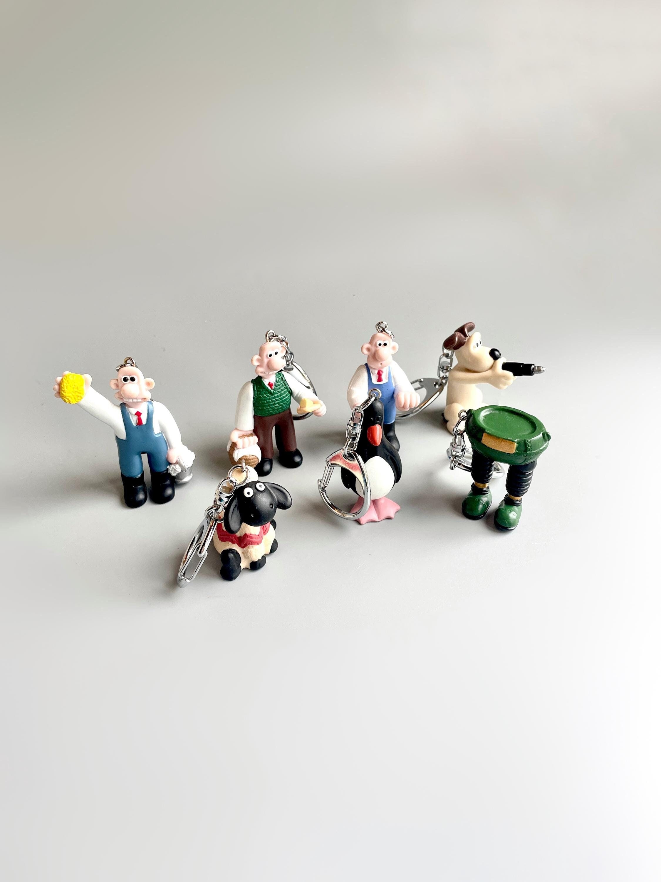 Wallace & Gromit Keychains, CHOOSE YOUR OWN, Wallace And Gromit Small Figures, Cooker, Rocket, Robot Preston, Feathers Mcgraw