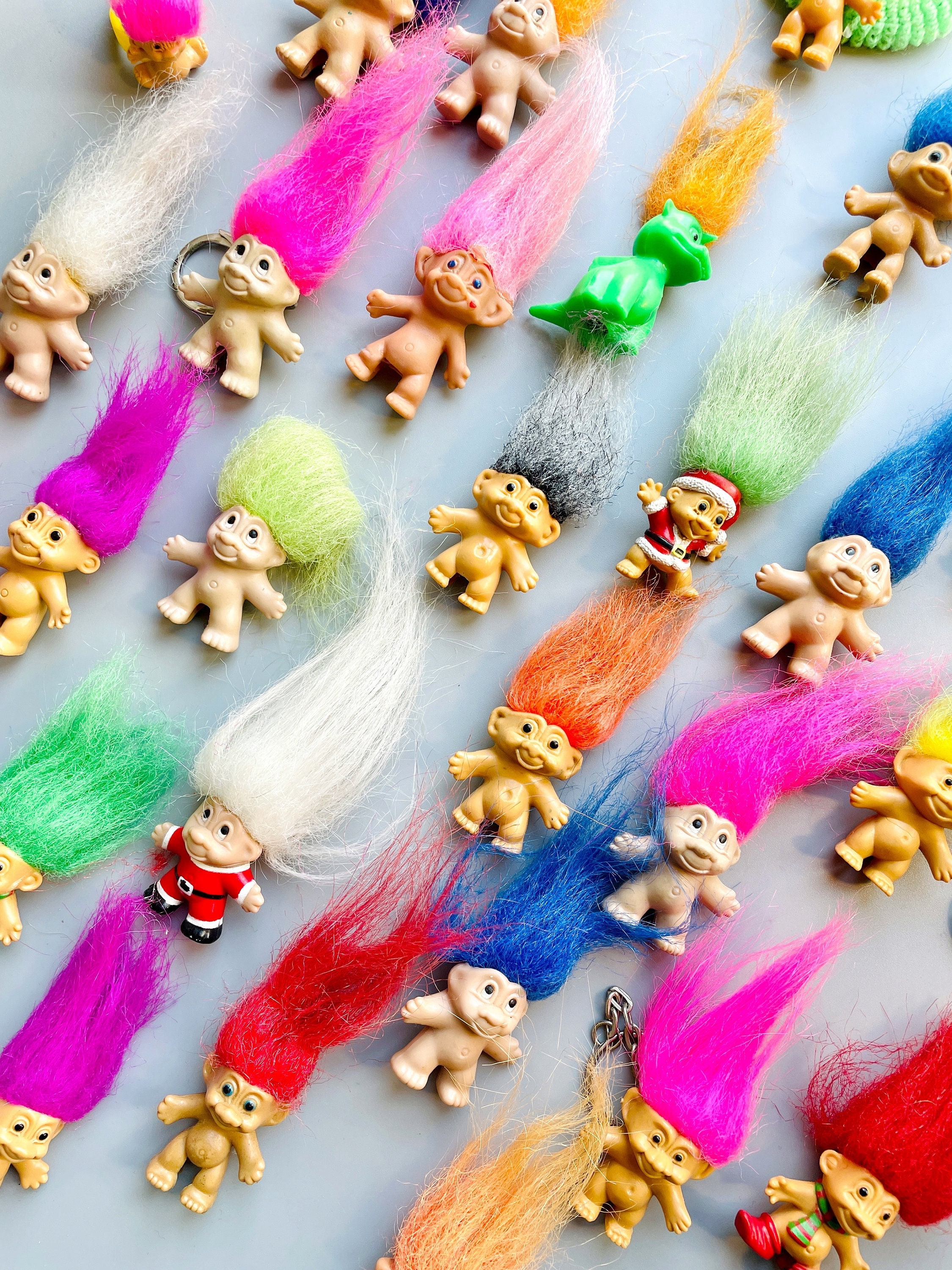 ビンテージ トロール 特大サイズ 2体セット アメトイ ドール プラッシュ Tiny troll dolls - Etsy 日本