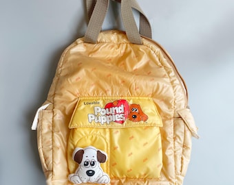 Rare Pound Puppy Vintage Bag, Vintage Rare 80'S 90'S Pound Puppy Merchandise Rucksack, Back Pack Vintage Pound Puppy Collectible Bag