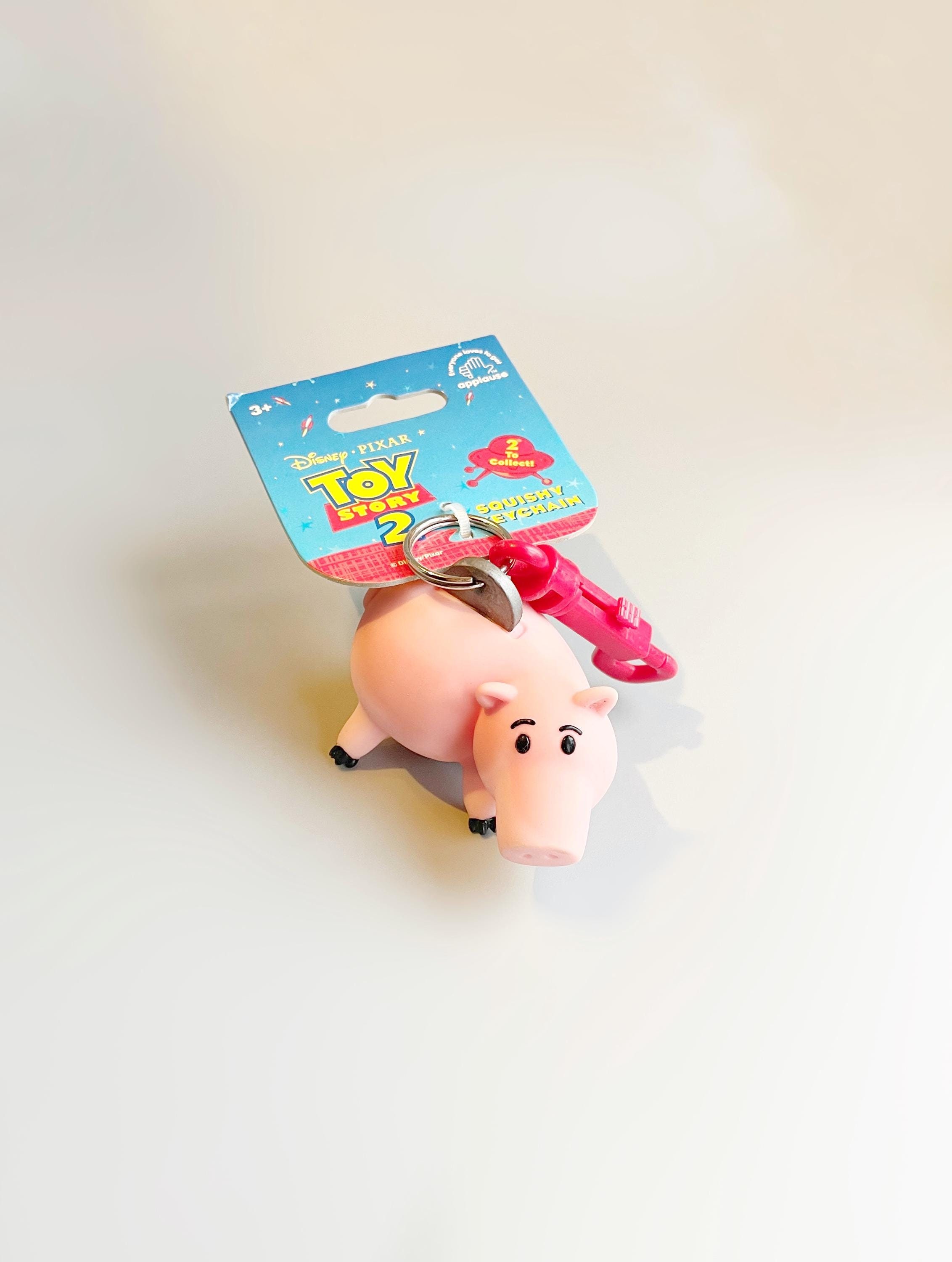 Toy Story Hamm Squishy Keychain, 90's 2000's Keyring, Vintage Toy