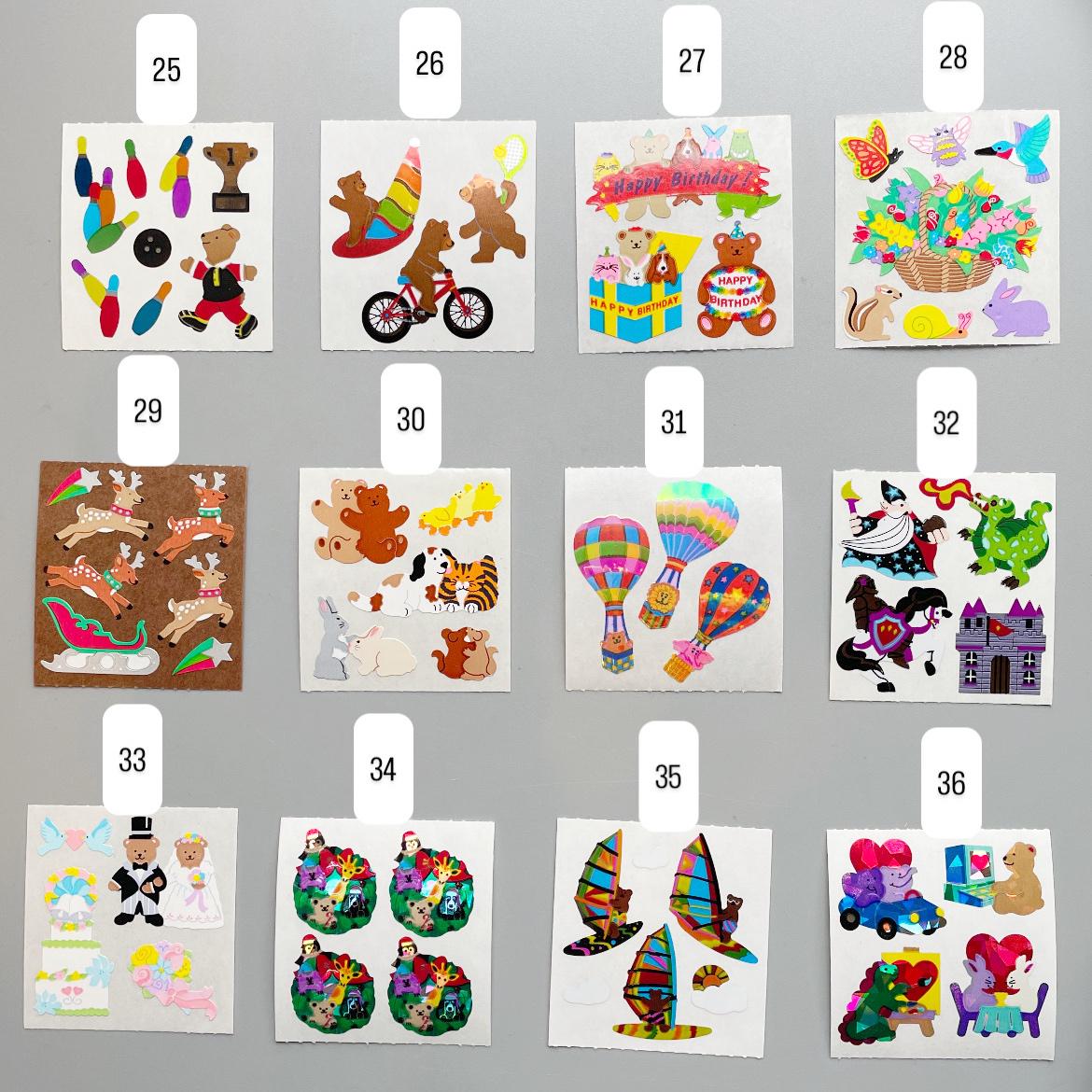 Vintage Sandylion Pearl Stickers, CHOOSE YOUR OWN, 90's Sandy Lion