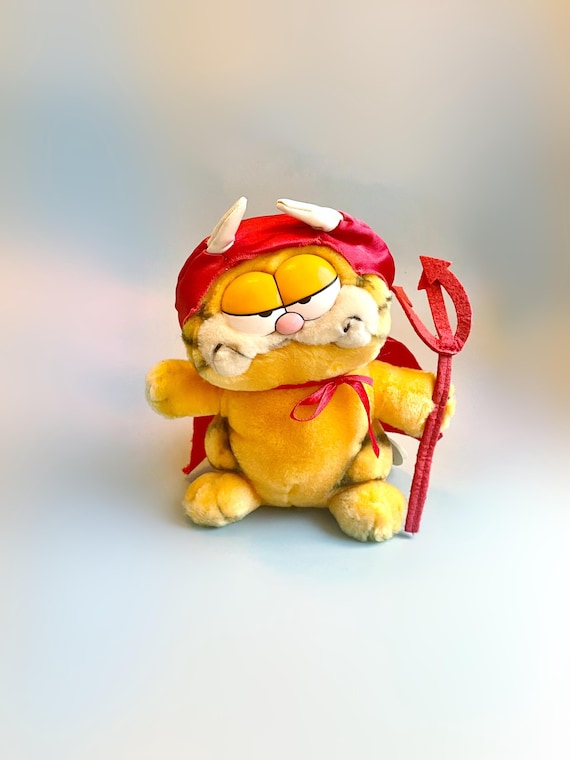 ヴィンテージ ガーフィールド レッドデビル ぬいぐるみ（タグ付き