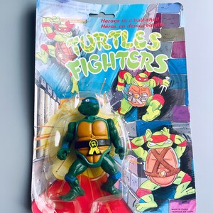 Vintage Turtle Fighters, Tmnt Teenage Mutant Hero Turtles Bootleg Action Figures, CHOOSE YOUR OWN, 90's Bootleg Toys, Hero Turtles On Card image 4
