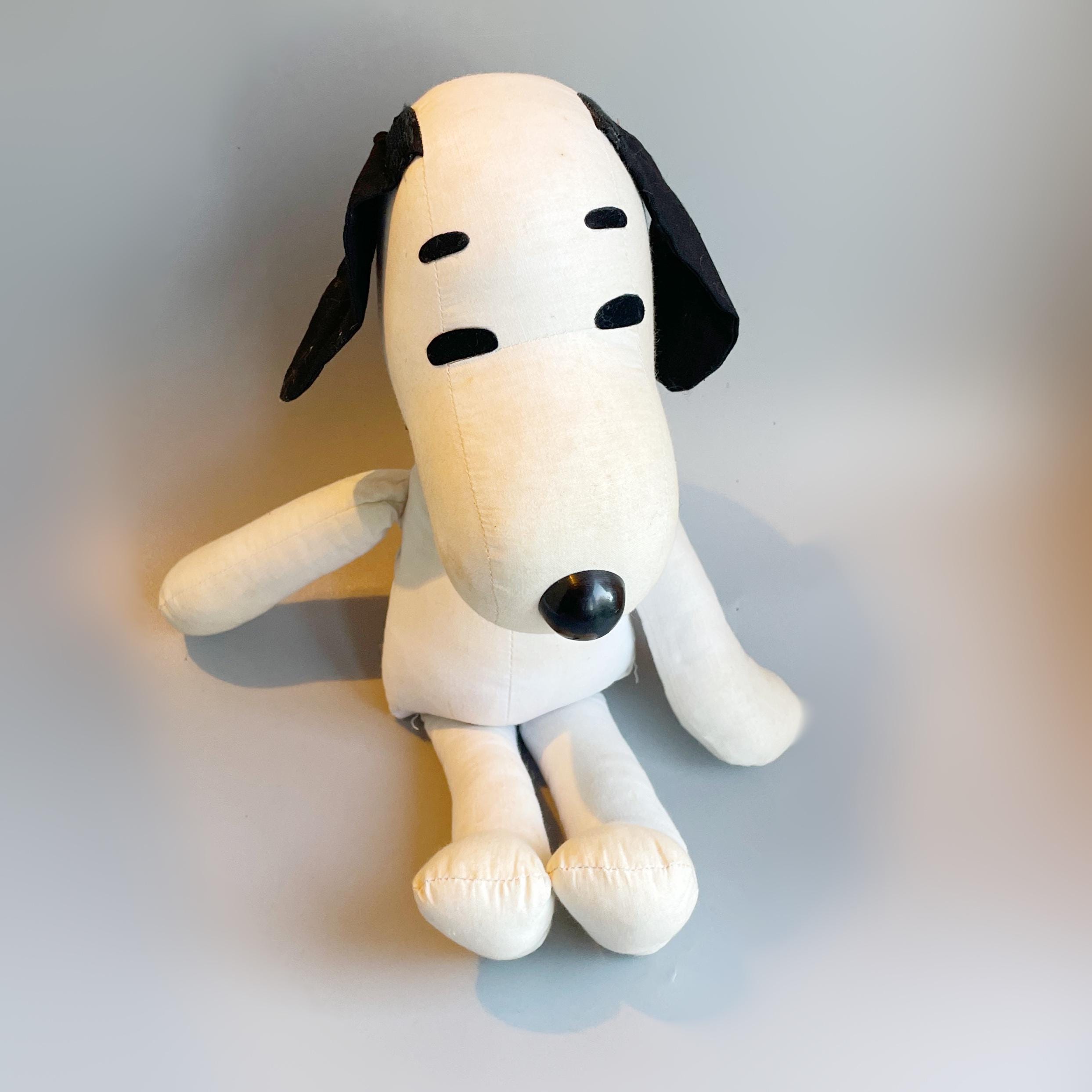 LARGE Snoopy Peanuts Toy Doll, 1950's - 60's Vintage Snoopy Cloth