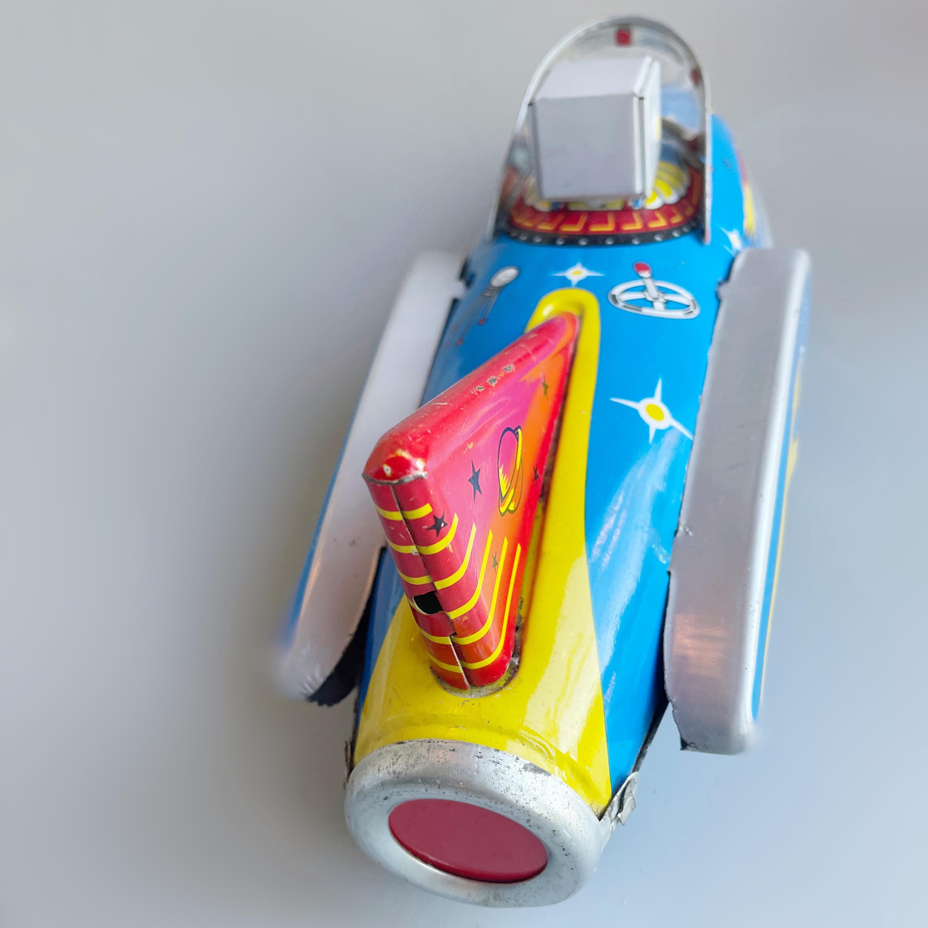 ブリキクルマ スペースパトロール ブリキプレート ロケット ロボットドライバー