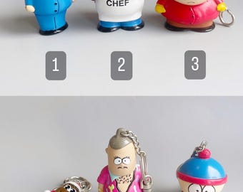 ヴィンテージ サウスパーク キーホルダー、自分で選べる、90 年代