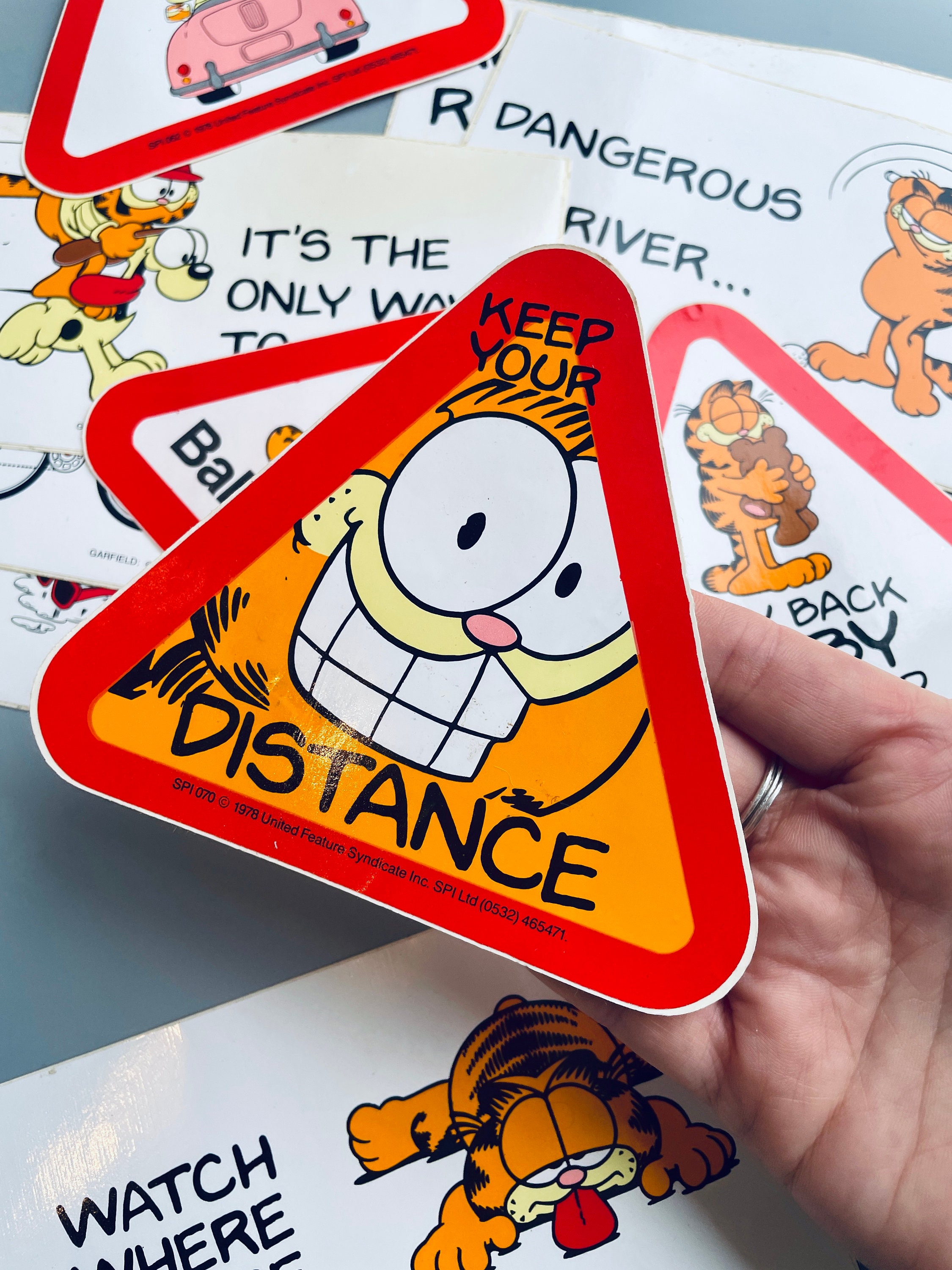 ヴィンテージ ガーフィールド バンパーステッカー、自分だけの