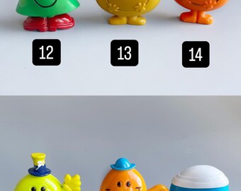 ミスターメンのフィギュア、90年代のレトロなミスターメンのフィギュア