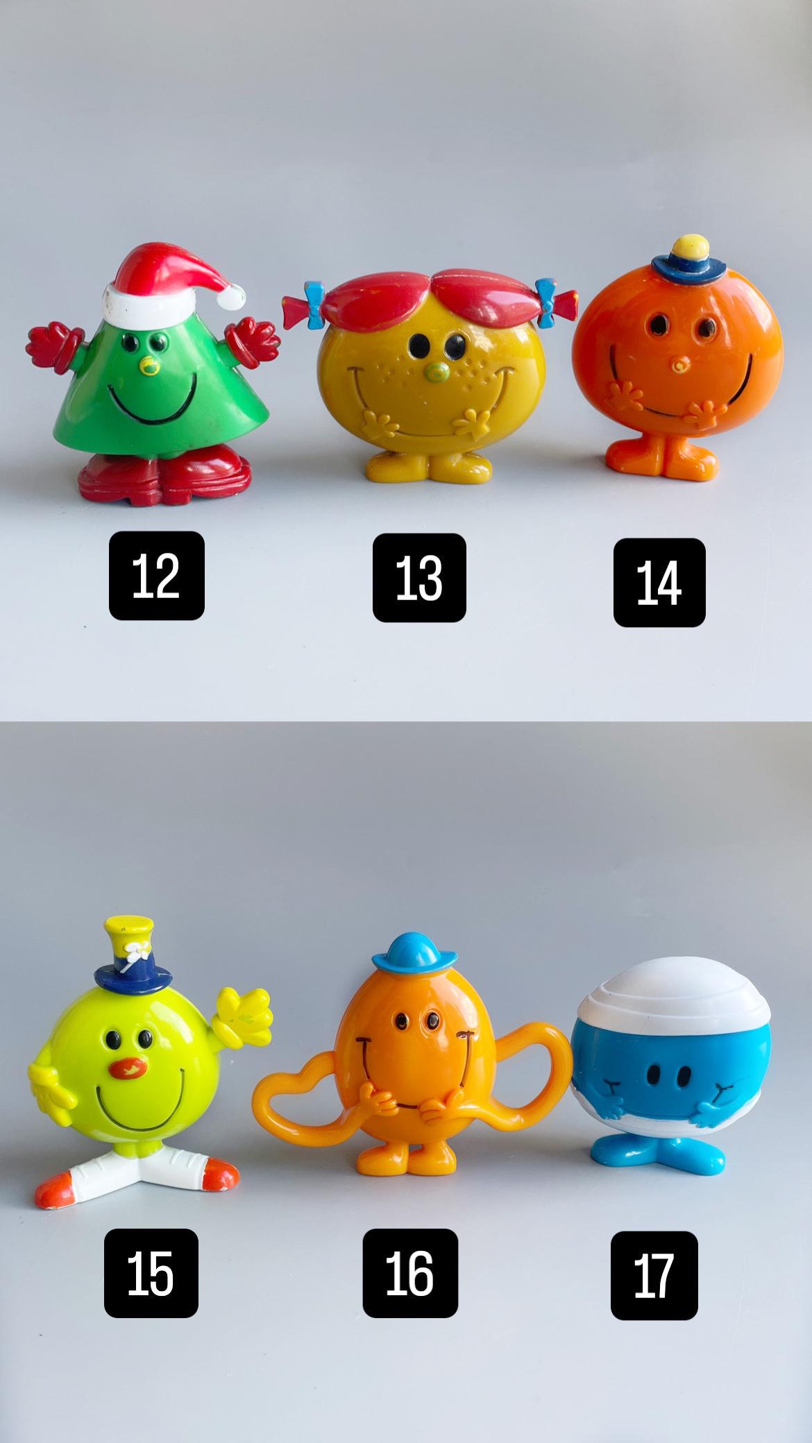 ミスターメンのフィギュア、90年代のレトロなミスターメンのフィギュア