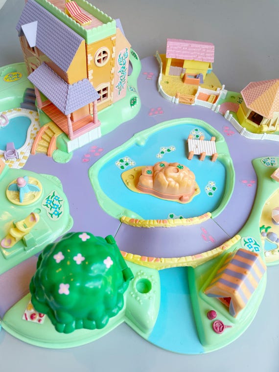 Polly Pocket Dream world Bluebird 1991, le monde rêvé de Polly, sans figurines
