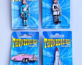 サンダーバード　vintageピン Thunderbirds Vintage Pin Badge, CHOOSE YOUR OWN, Vintage Carded