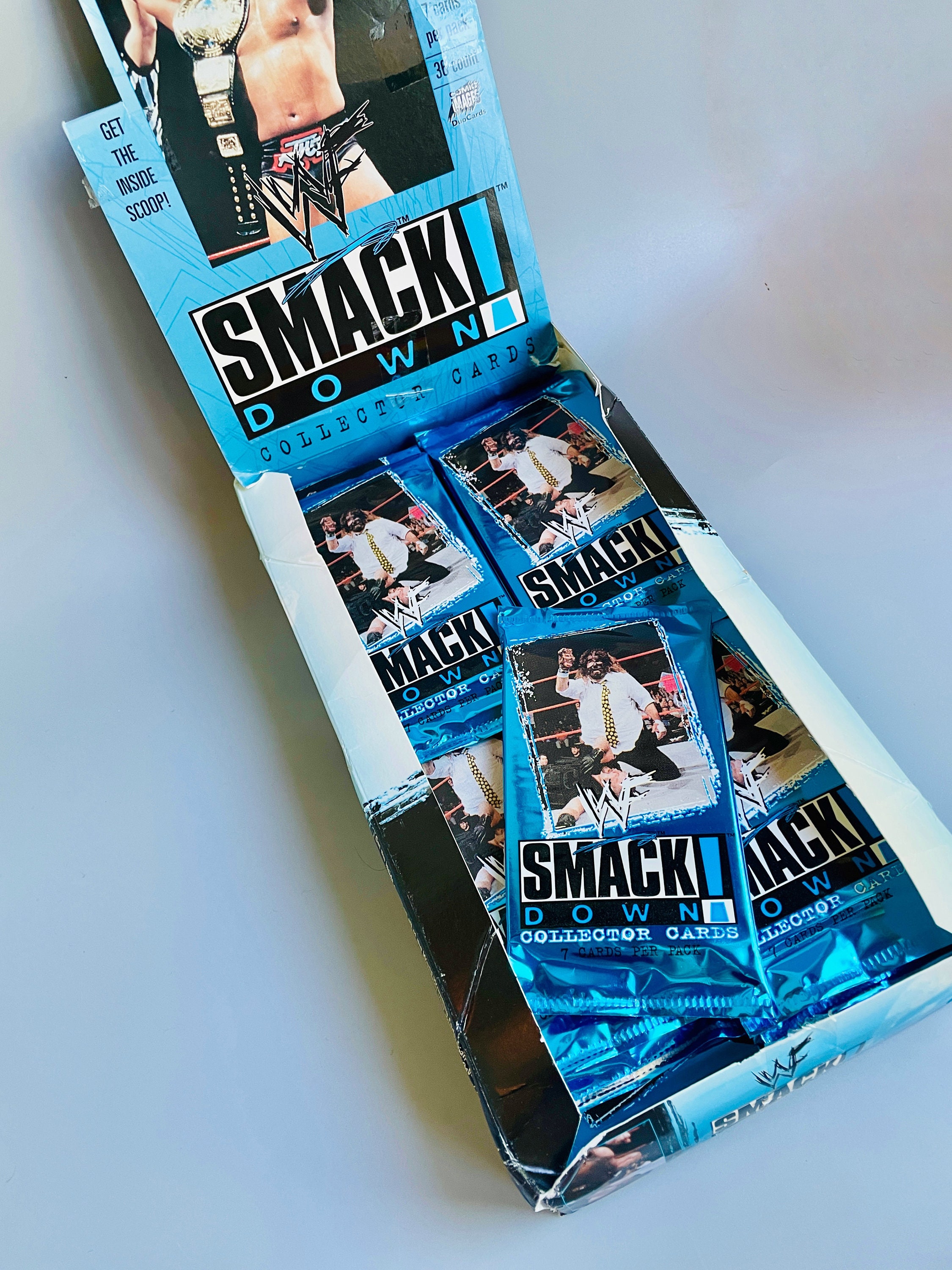 Smackdown Card Topps WWF Wrestling Smackdown Trading Cards 1999 WWE Unopened, Sealed ...