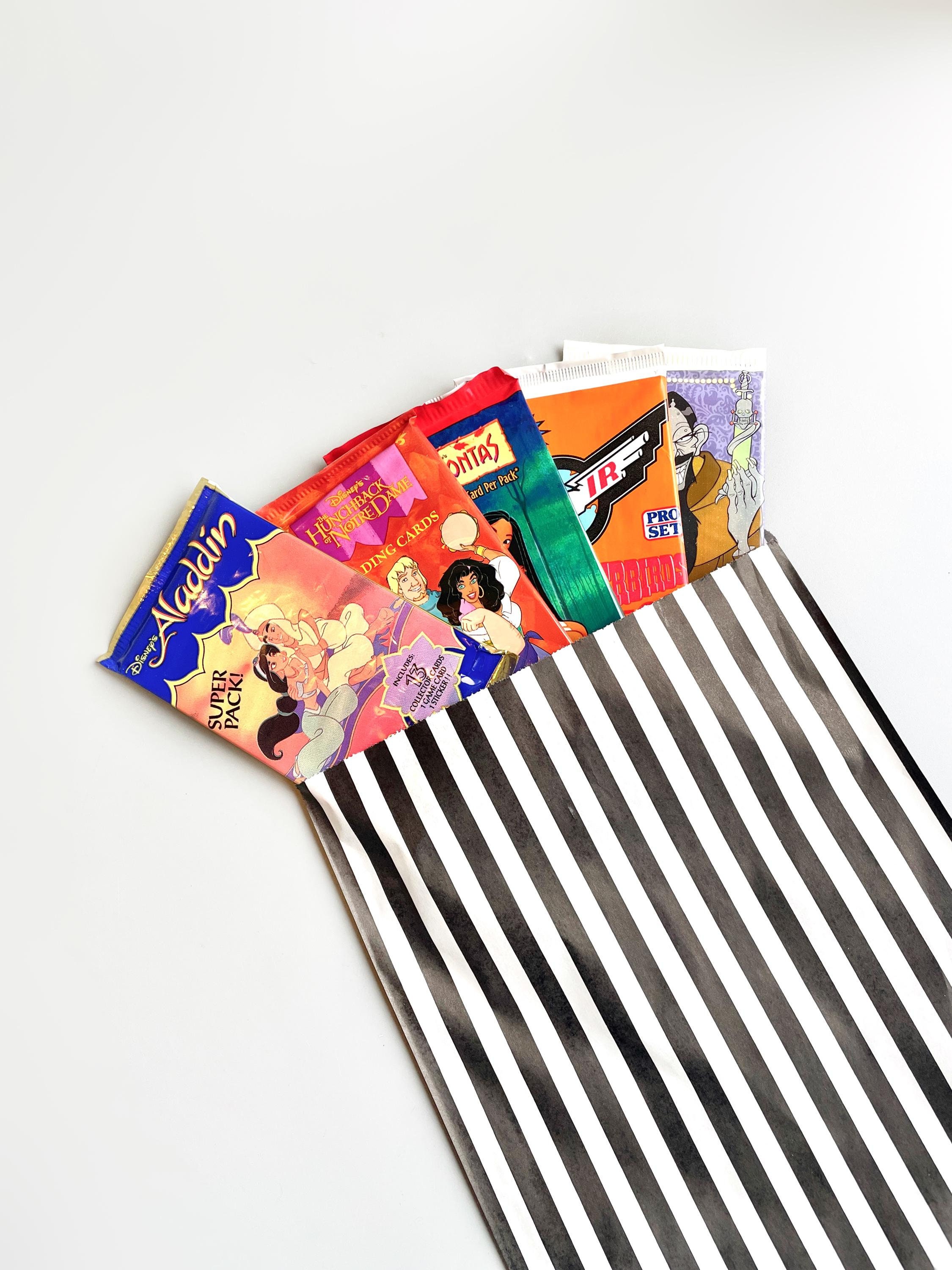 90's Trading Cards Set, 5x Trading Card Sealed Packs, Hunch Back