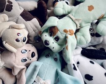 Vintage Pound Puppies - Choose Your Own - Rare Pastel & Green, 80s Hornby Toys