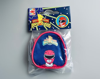 Power Rangers 90’s Mini Coin purse Back Pack, New Old Stock Original Power Rangers Red Rangers Dekkerbags