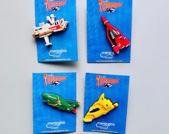 Pin's Thunderbirds, CHOISISSEZ LES VOS PROPRES, Thunderbird Charity Pin Meningitis Trust 2000, Thunderbird T1, T2, T4, T3, T5