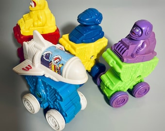 SET Intergalactic Space Party Happy Meal Toys, Mcdonalds 1995