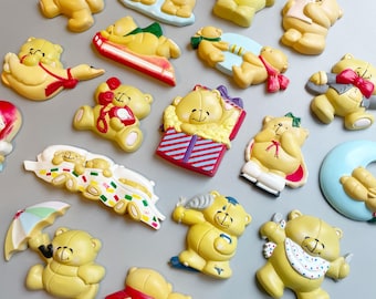 Forever Friends Magnets, CHOOSE YOUR OWN,  Forever Friends 90’s Teddy Bear Andrew Browsword Fridge Magnet Collectibes