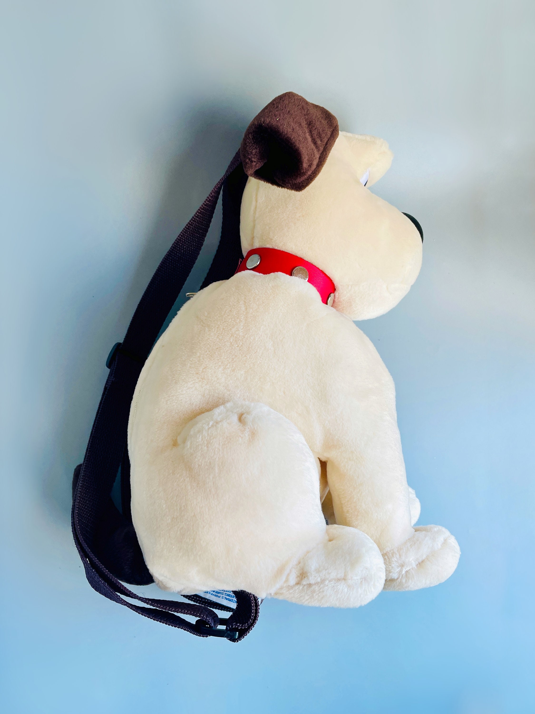 廃盤 ウォレス&グルミット ぬいぐるみリュック(犬) ウォレスとグルミットのバックパック、グルミット犬のジップ