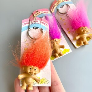 Russ Trolls Keyrings, CHOOSE YOUR OWN, Carded Packaged Russ Troll ...