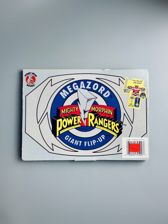 90's Mighty Morphin Power Rangers Megazord Flip up Book,original