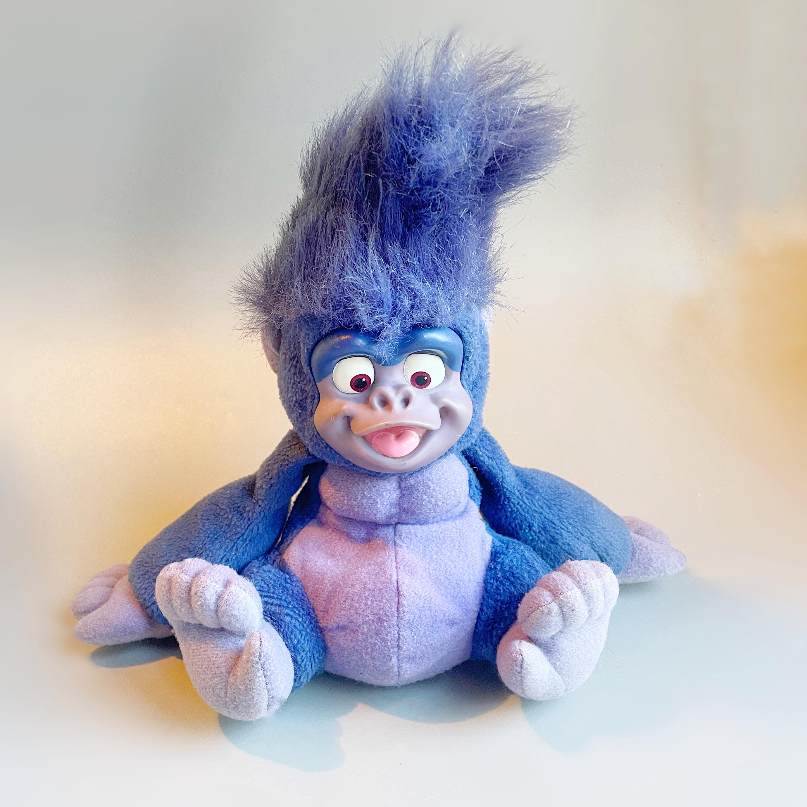 Disney Tarzan Terk Gorilla Plush, Plastic Face Terk, Soft Toy