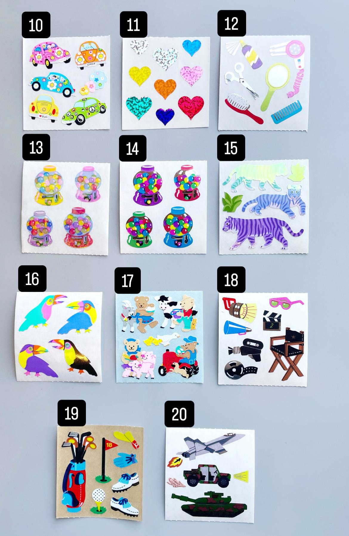 Vintage Sandylion Stickers, CHOOSE YOUR OWN, 90's 2000's Sandy