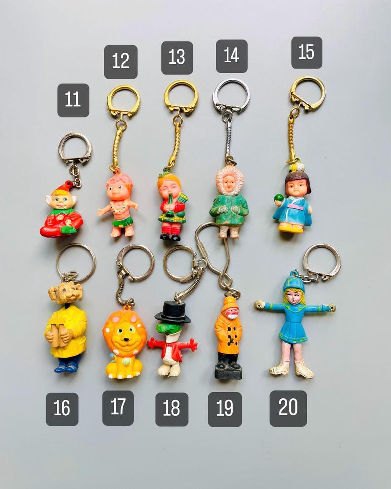 Vintage Keychains 1960's, 70's 80's Key Rings, CHOOSE YOUR OWN ...