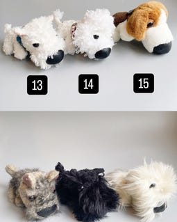 The Dog Artlist Collection Plush Dogs, CHOOSE YOUR OWN, Dogs Big