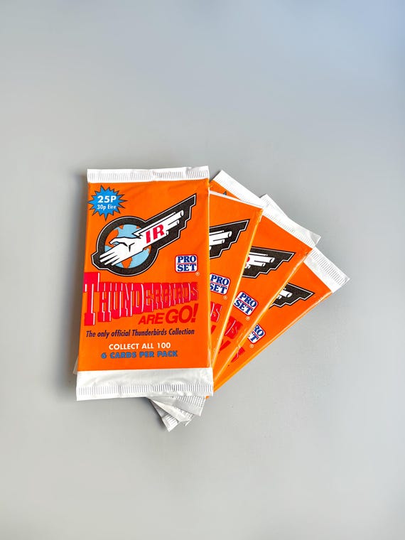 Thunderbirds Trading Cards, Sealed Vintage Thunderbird Pro Set