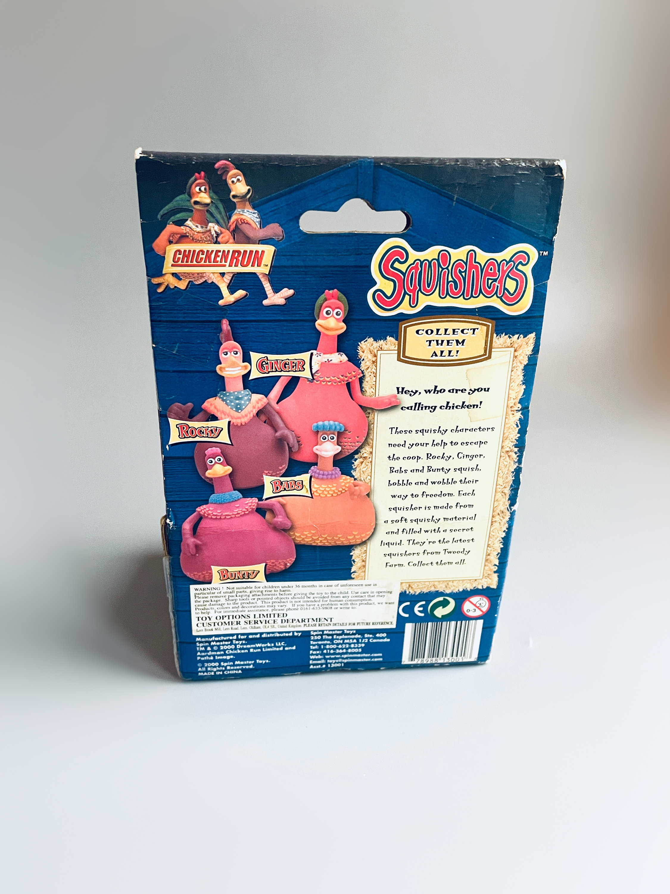 Chicken Run Ginger Squishers in Box, Vintage 2000's Original