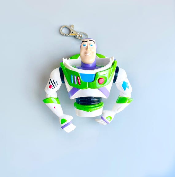 Toy Story Buzz Lightyear Keychain, 90's 2000's Keyring, Vintage