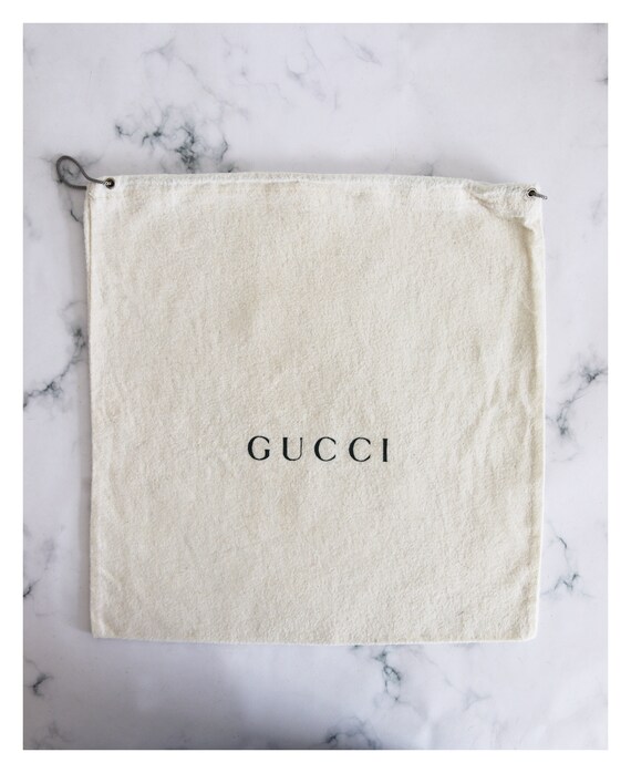 vært triathlete fysiker Vintage Gucci Dust Bag - Etsy Sweden