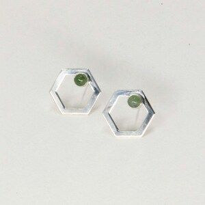 Sestet Jade Stud Earrings